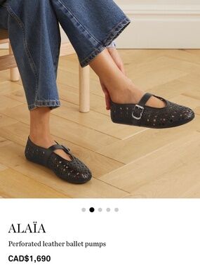 Alaia Perforated Mary Jane’s 38.5